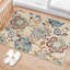 Tapis floraux pour hall d'entrée 2 x 3 pieds, tapis d'entrée lavable, antidérapant, sans tapis antidérapant-1368202199