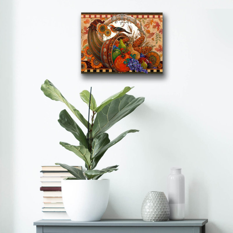«Cornucopia» par David Galchutt, art mural en verre acrylique, H 12 po x l 16 po x P 0,13 po