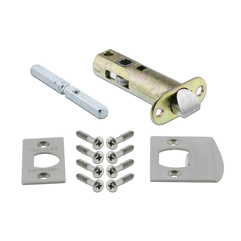 Mission Plate with Waldorf Door Knob, 2-3/4”, Satin Nickel