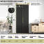 Porte de grange composite pliante à structure creuse préfinie de 36 po x 84 po avec quincaillerie d'installation en finition or brossé-118303016