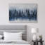 «Woodland Forest Landscape», bleu marine, pin, forêt, paysage, chambre à coucher-107907800-107907794