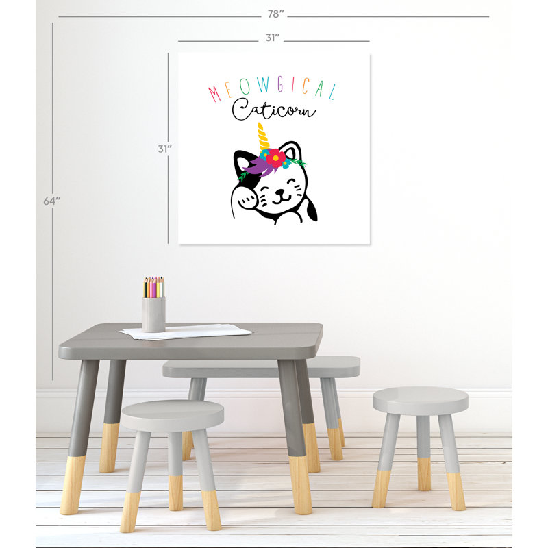 Impression sur papier Rolled Meowgical, H 31 po x l 31 po x P 1 po