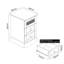 Katalina 3 Drawer Bedside Table-110782102