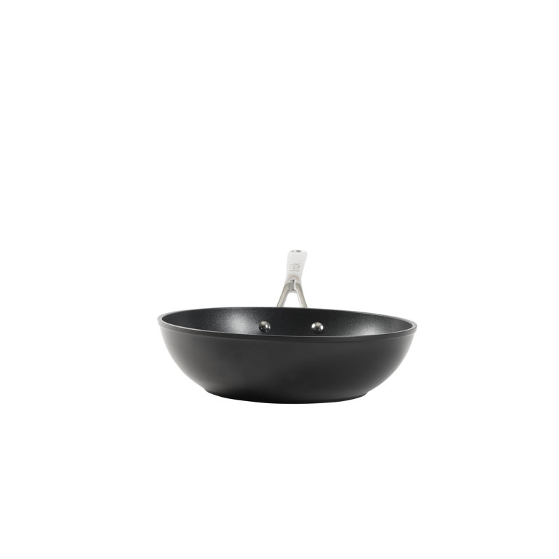 Poêle à frire antiadhésive Frök Platinum rencontre Wok avec couvercle, 11 pouces, rosé et or rose, Cobalt / noir
