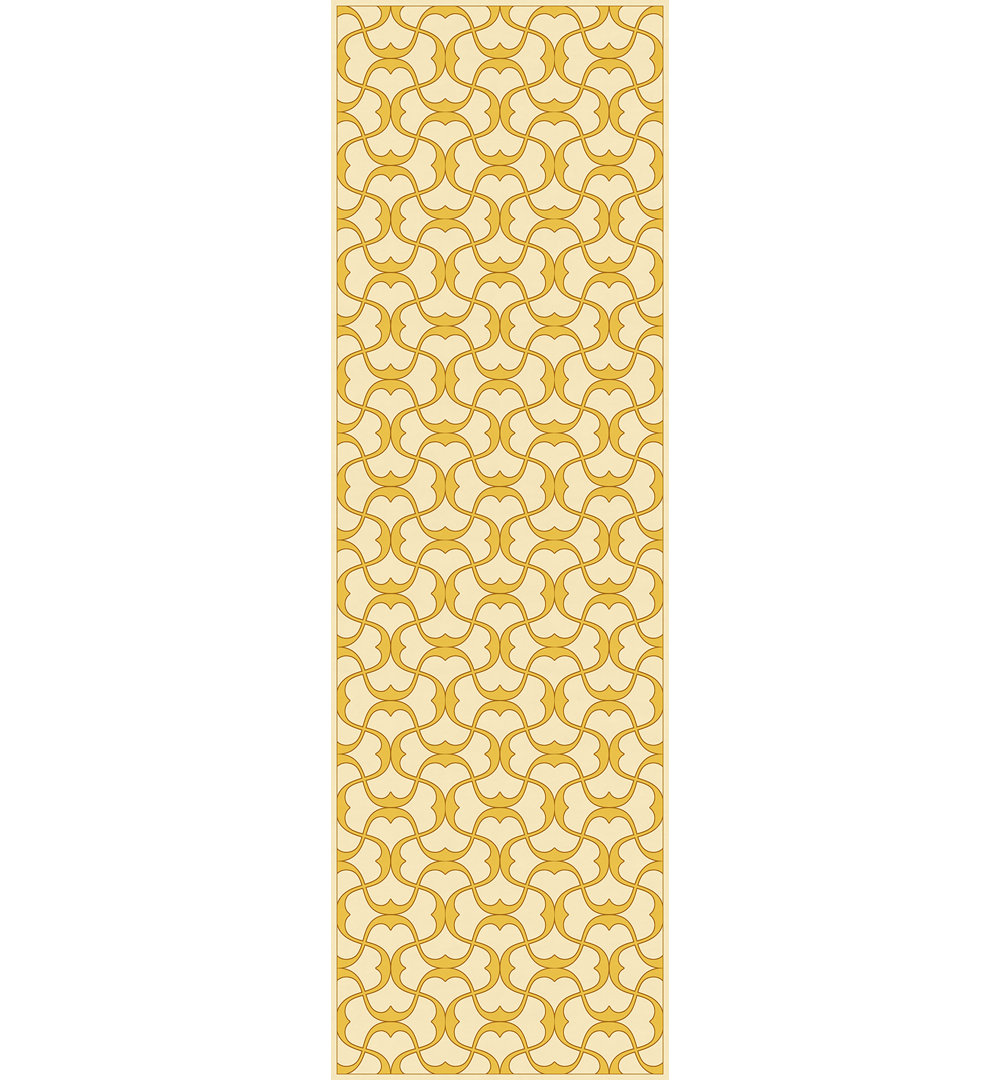 Aldo Vinyl Geometric Indoor Rug Alcott Hill® Rug 