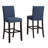 Biony Fabric Bar Stools with Nailhead Trim, Set of 2-396027665