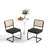 Elegant 3 Piece Dining Room Round Table and Chairs Set-1519904842-1519904840