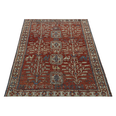 Burano Hand Knotted Wool Geometric Area Rug