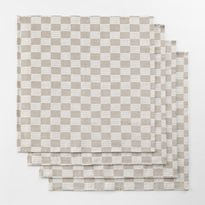 100% Linen Checkered Napkin