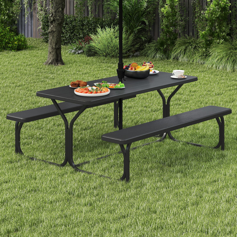 Ensemble repas extérieur pour 4 personnes Aadi, H 29 po x l 71 po x P 29 po