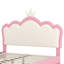 Lit double tapissier double avec tête de lit couronne, lit plateforme double avec tête de lit et pied de lit-104933788-104933789
