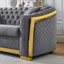 Canapé Chesterfield en velours de luxe-1945929607