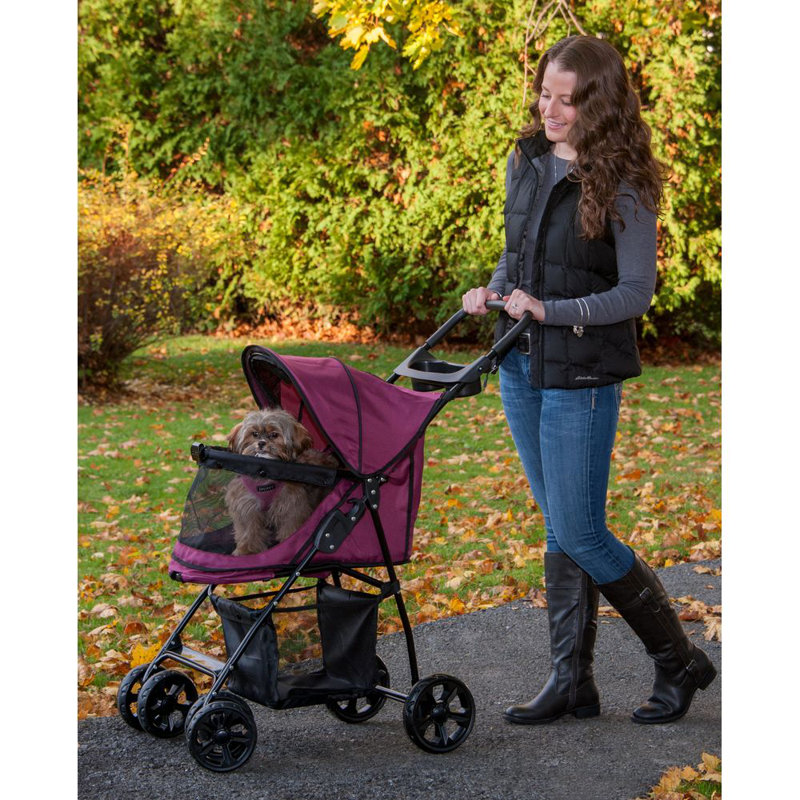 Foldable Pet Stroller, Boysenberry