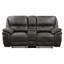 Microfibre grise inclinable, structure en bois massif et en contreplaqué, rembourrage en mousse sur les ressorts ensachés, rembourrage de 32 po de hauteur entièrement inclinée, profondeur d'assise de 24 po