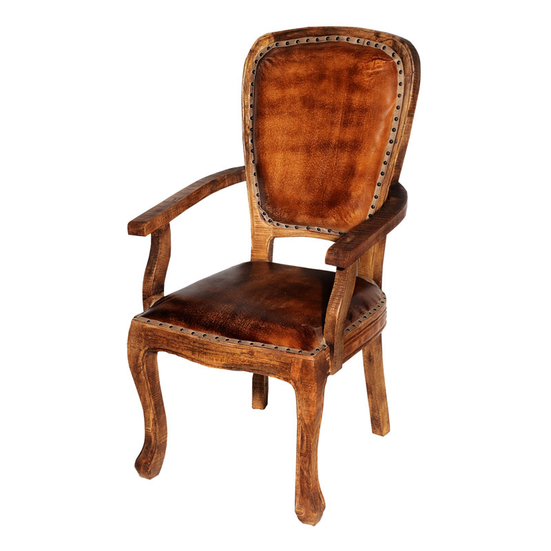 Fauteuil de 21 po Alleyn, Similicuir arra pâle