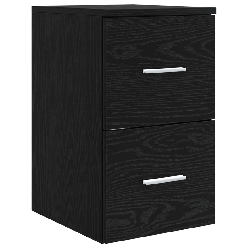 Bathroom Cabinet, 50cm H x 30cm W x 35cm D, Black Oak