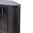 Modern 3-Tier Corner Storage Cabinet With Tempered Glass Doors