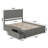 Amear Solid Wood Platform Bed with Panel Footboard and Storage Drawers-316053624