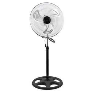 18 Inch Chrome Hi-Speed Industrial Standing Fan