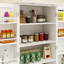 50" LED Kitchen Pantry Cabinet,Freestanding Buffet Cupboards Sideboard With 2 Doors With Racks