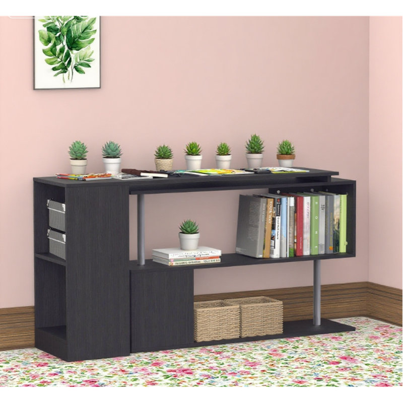 Bureaux modernes en bois d'ingénierie peu encombrant pour la maison ou le bureau
