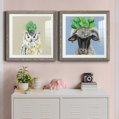 «Playful Nature», ensemble de 2 peintures