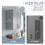 Armoires de salle de bain murales l 89 "avec tablettes réglables-129723748