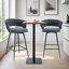 Ensemble de 2 tabourets de bar pivotants-617486375-617486374