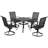 Errik 4 - Person Patio Dining Set with Square Table