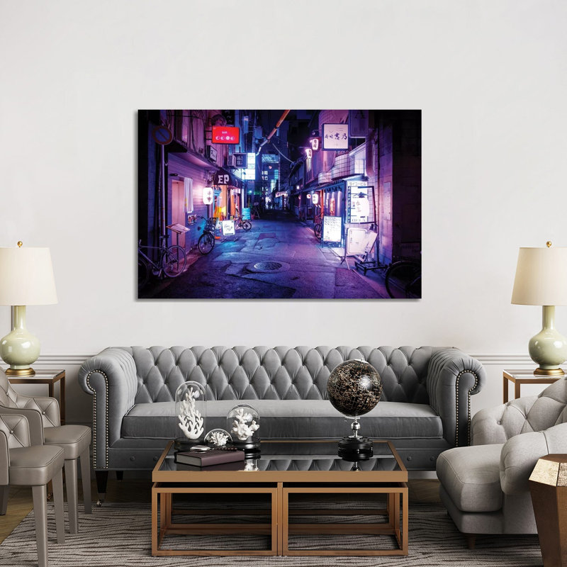 Night Bar 1 Piece Wrapped Canvas Painting, 152.5 cm H x 101.5 cm W