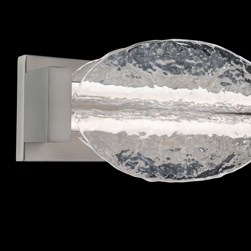 Deco 24" Dimmable LED Bath Vanity & Wall Light With Pressed Glass Shade And Built In Color Temperature Switch (2700K/3000K/3500K/4000K)