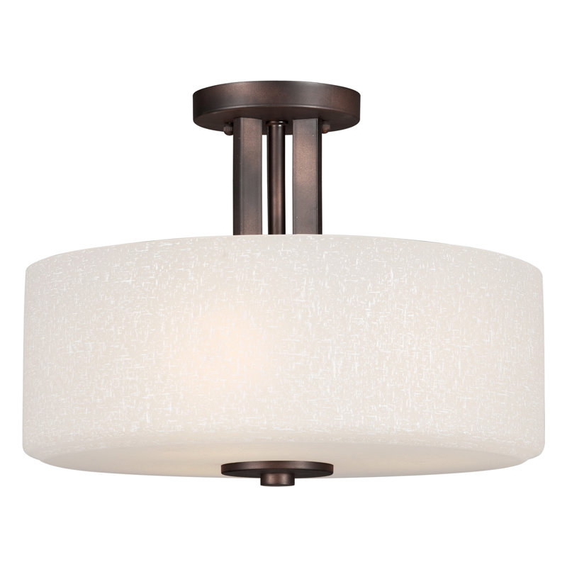 Glass Semi Flush Mount
