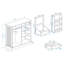 Armoire de rangement polyvalente avec plusieurs compartiments pour une vie organisée