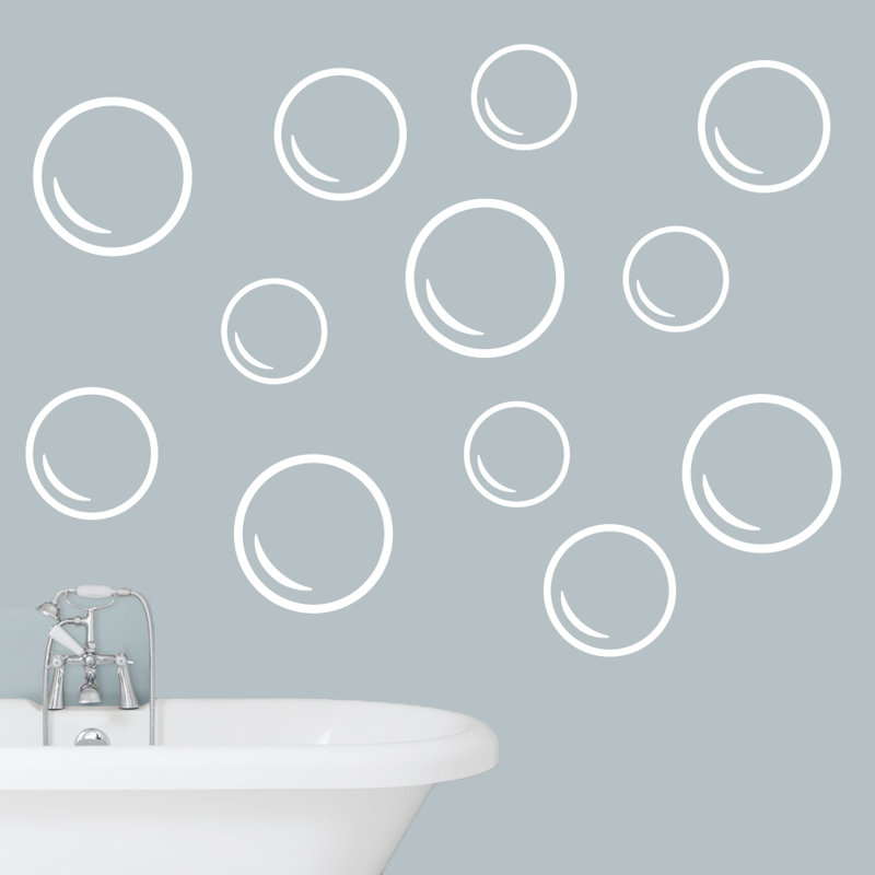 Adhésif décoratif bulles, Blanc