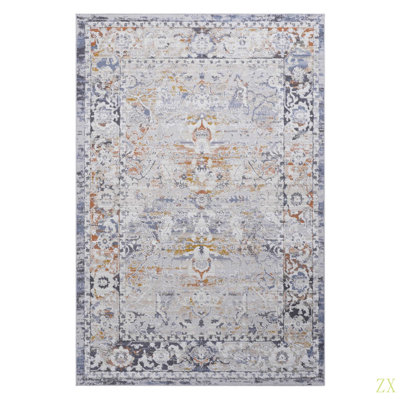 Tapis traditionnel 8X10 résistant aux taches, sans perte de poils, idéal pour le salon, la chambre à coucher, la salle à manger et les endroits très passants