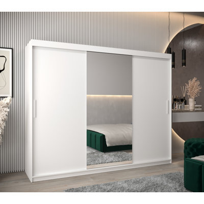 Ashritha 3 Door Manufactured Wood Wardrobe