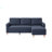 Upholstered Fabric Sleeper Sectional Sofa With Chaise-1719476357-1719476411