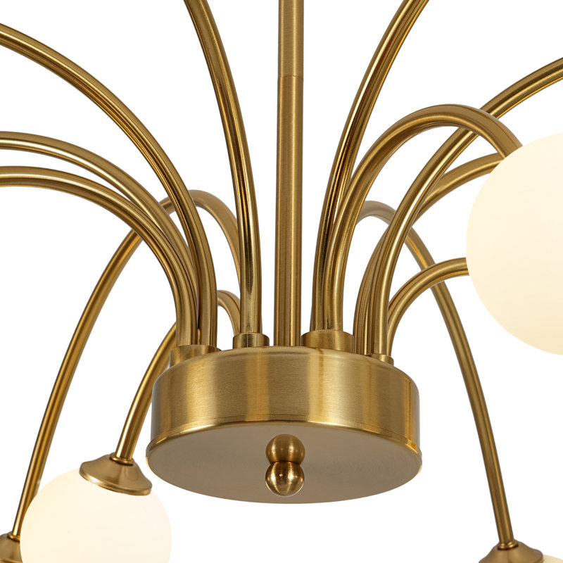 Lustre spoutnik 12 lumières Mid-Century