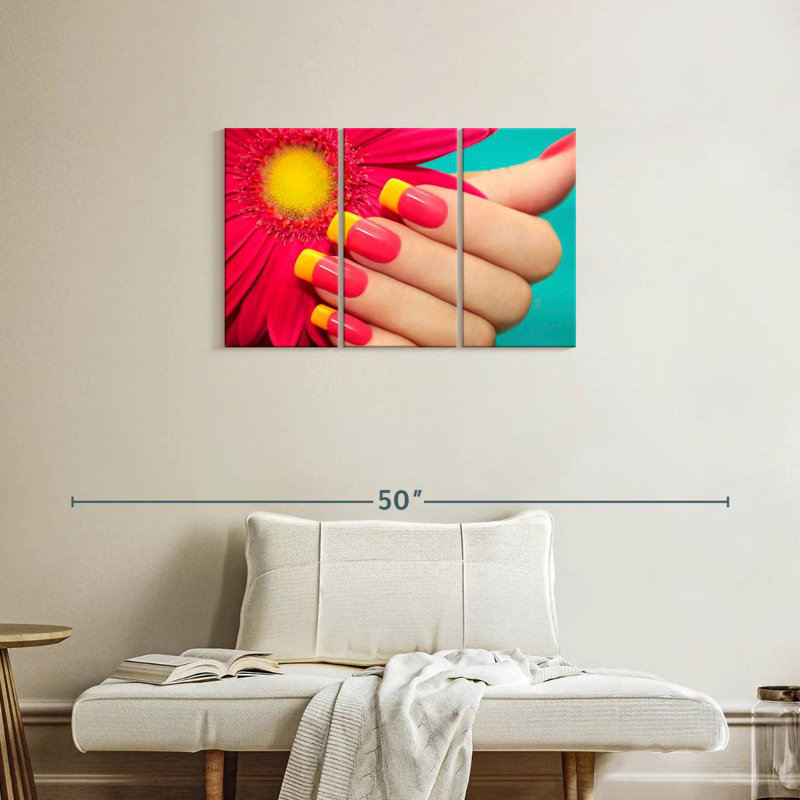 Clous d'inspiration gerbera de Navette, H 20 po x l 33 po