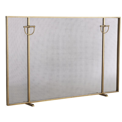 Brooklyn 1 Panel Iron Fireplace Screen