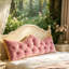 Lucy Red Princess-Style Crown Cushion, Soft Floral Support for Every Elegant Moment