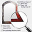 Miroir mural gris et rouge-113748973