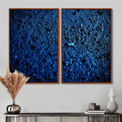 Abstract Euphoria Deep Blue Happiness - Blue Wall Decor