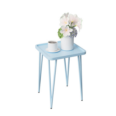Accent Side / End Table, Waterproof Metal Structure, Great for Living Room