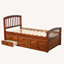 Lits simples 6 tiroirs en bois massif-543792609