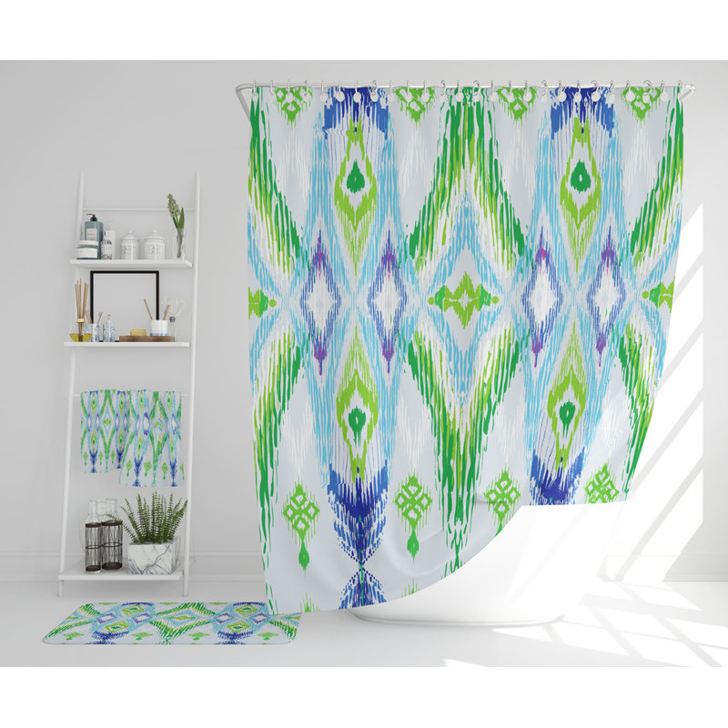 Navyaan Polyester Shower Curtain Set