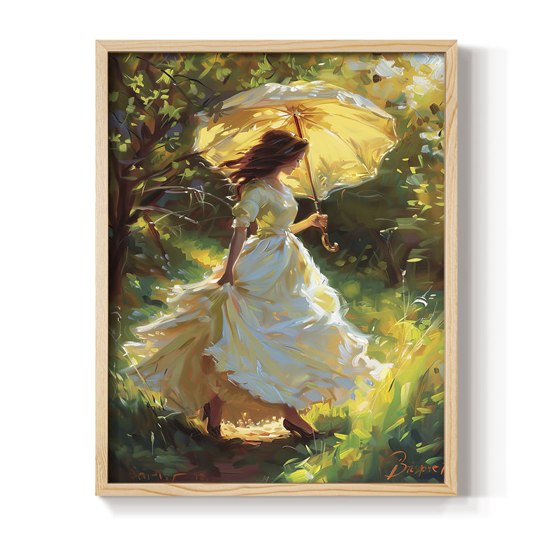 Série DCCCLXVI, reproduction encadrée - bois massif, Naturel, H 15 po x l 12 po