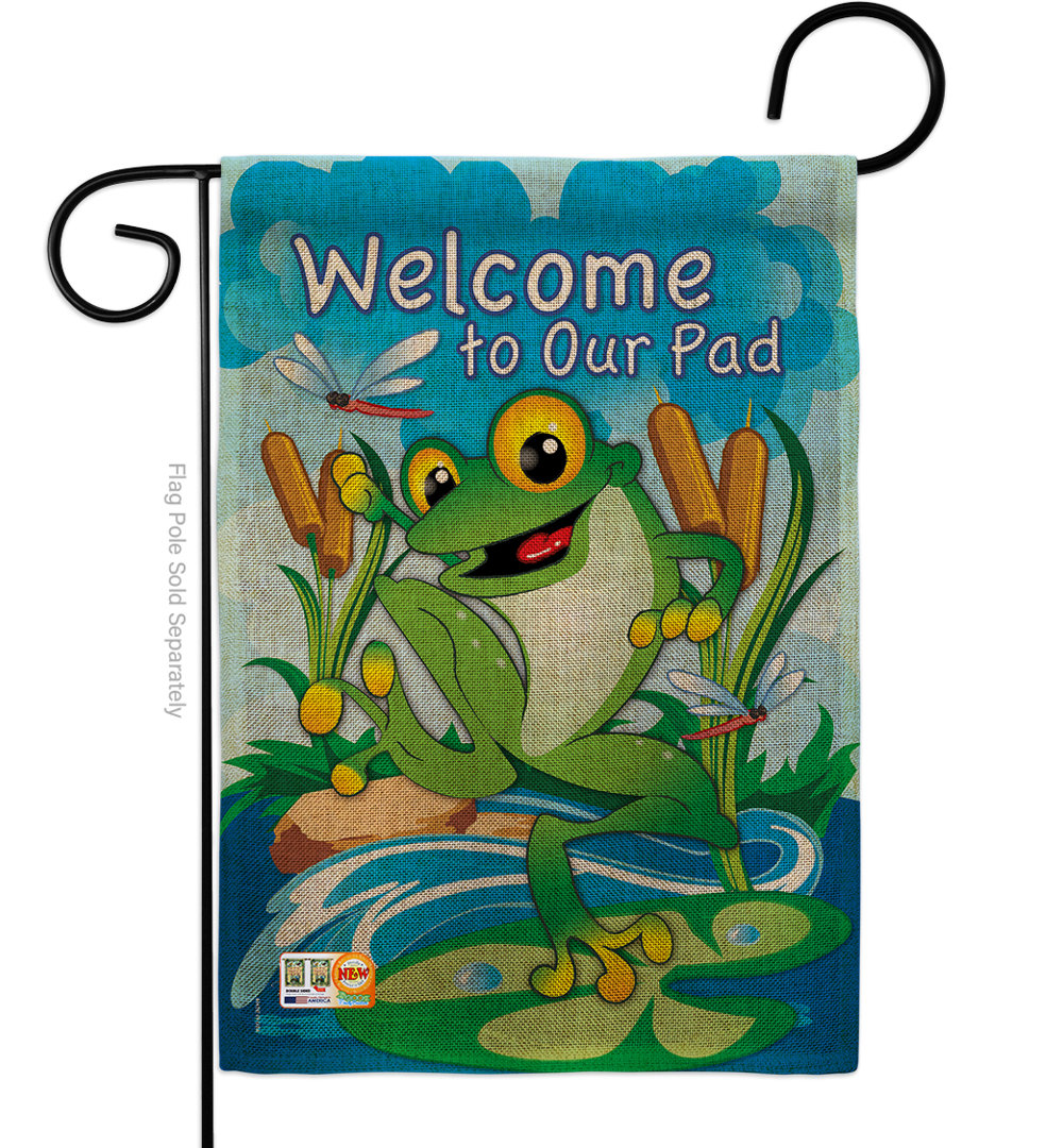 Double Sided 18.5'' H x 13'' W Burlap Garden Flag Breeze Decor