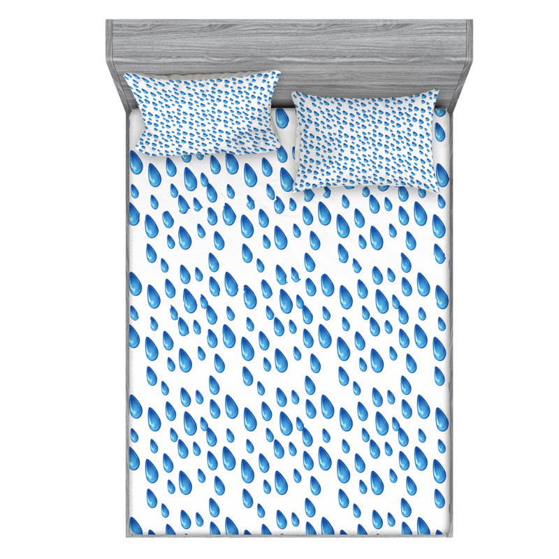 Microfiber Sheet Set, Queen Sheet Set with Fitted Sheet