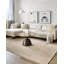 Tapis beige en polyester tissé à la machine Vanshi-418615154